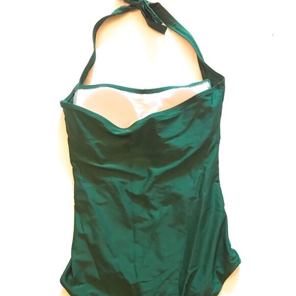 Halter Ruched One-piece Swimsuit  - Picture 3 of 5